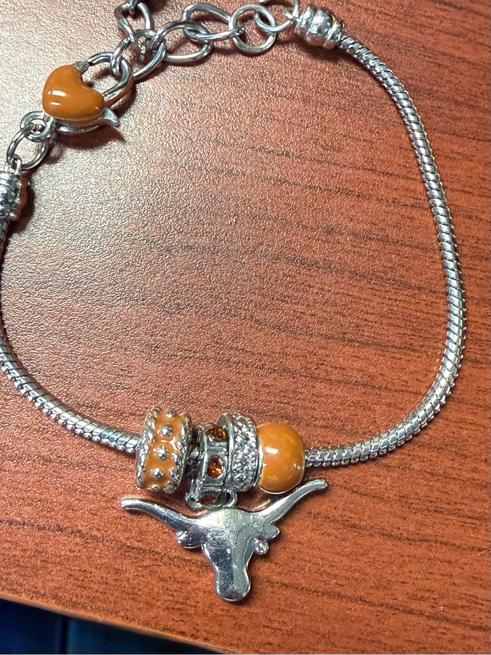 Official Texas Longhorns Collegiate Bracelet